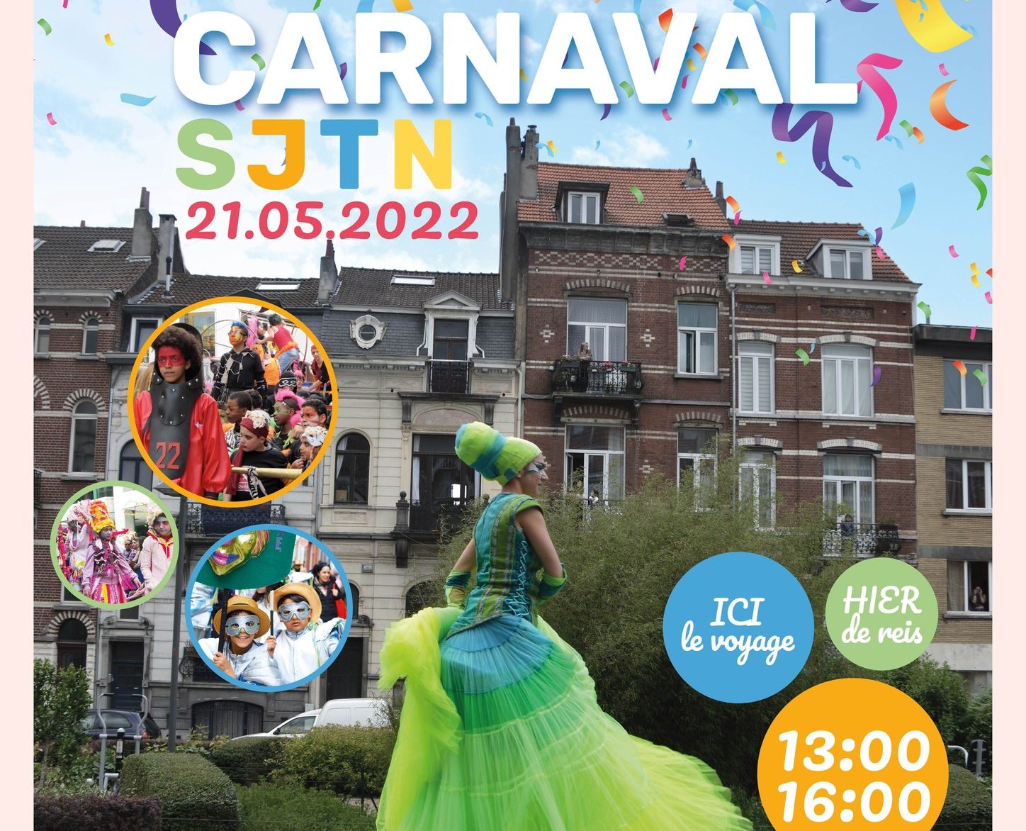 Carnaval de la Place Rogier jusqu’à la Place Saint-Josse